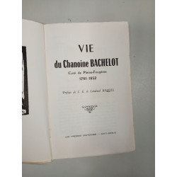 Vie du chanoine Bachelot curé de Pleine-Fougères 1781-1852