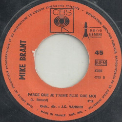 Laisse Moi T'aimer / Parce Que Je T'aime Plus Que Moi