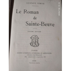 Le Roman de Sainte-Beuve