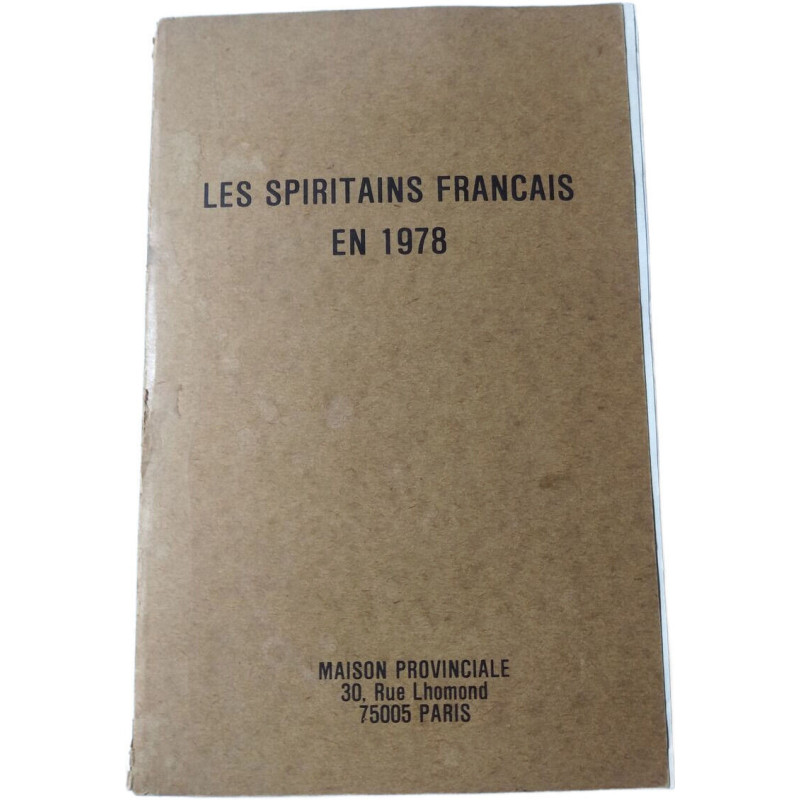 Les spiritains français en 1978