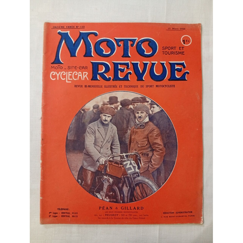 Moto Revue/ N° 120 / Mars 1923