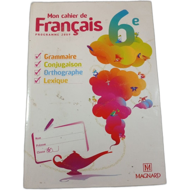 Mon cahier de Français 6e