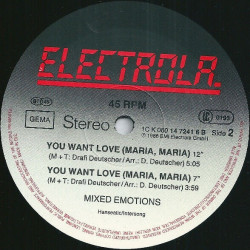 You Want Love (Maria Maria...) (Special Re-Emotion-Mix)