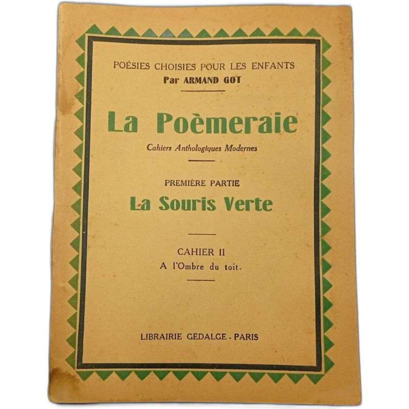 La poemeraie. cahiers anthologiques modernes. premiere partie la...