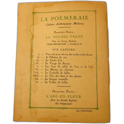 La poemeraie. cahiers anthologiques modernes. premiere partie la...