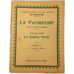 La poemeraie. cahiers anthologiques modernes. premiere partie la...
