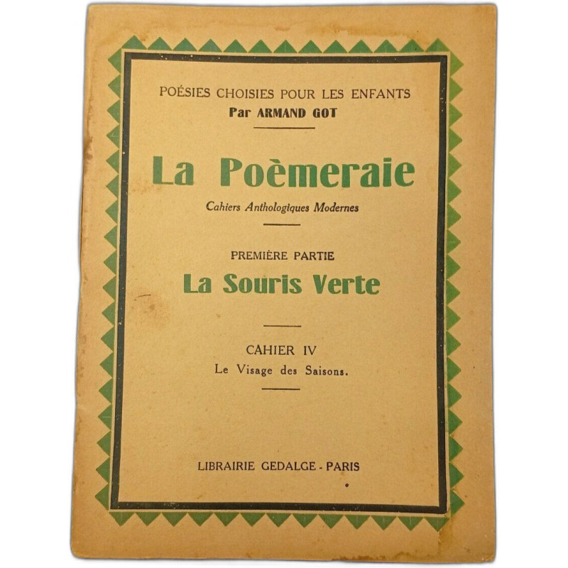 La poemeraie. cahiers anthologiques modernes. premiere partie la...