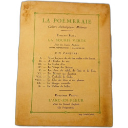 La poemeraie. cahiers anthologiques modernes. premiere partie la...
