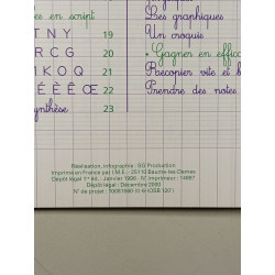 Cahier d'écriture