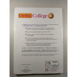 Ortho Collège 6e Livre élève