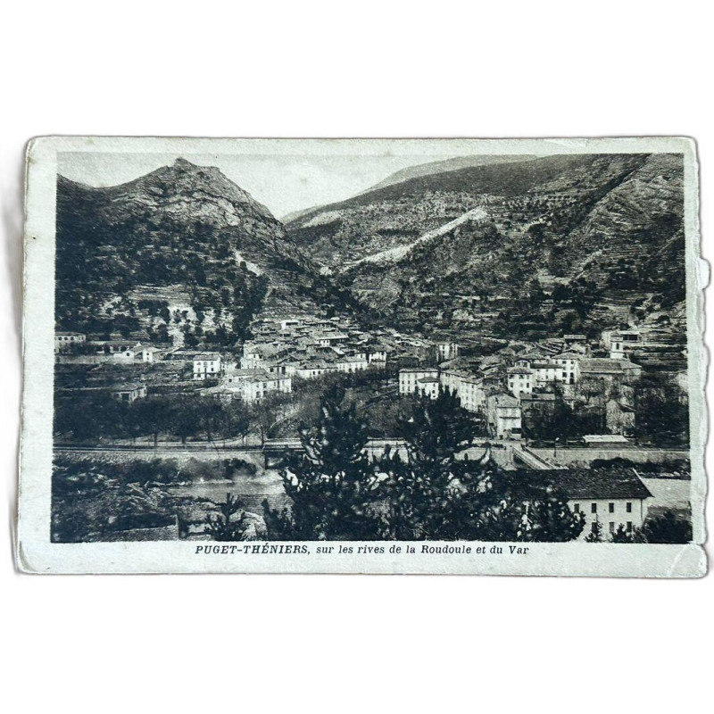 Puget-Théniers sur les rives de la Roudoule et du Var