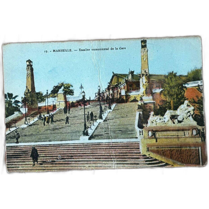 17 Marseille - Escalier monumental de la Gare