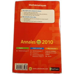 Mathématiques 3e Annales 2010