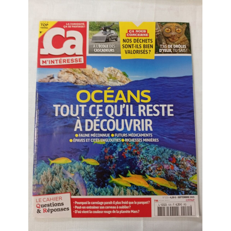 Océans tout ce qu'il reste à découvrir / N° 535 / Septembre 2025