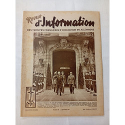 Revue d'information des troupes francaises d'occupation en...