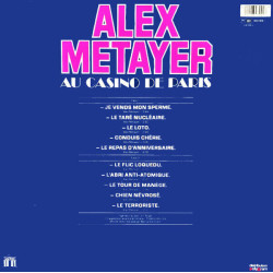 Alex Metayer Au Casino de Paris - Liberté Chérie