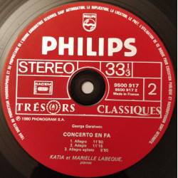 Rhapsody In Blue · Concerto En Fa · (Versions Pour Deux Pianos)