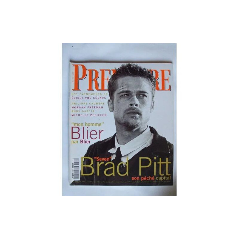 Premiere N° 227 : Brad Pitt Son Péché Capital. Blier.Morgan...