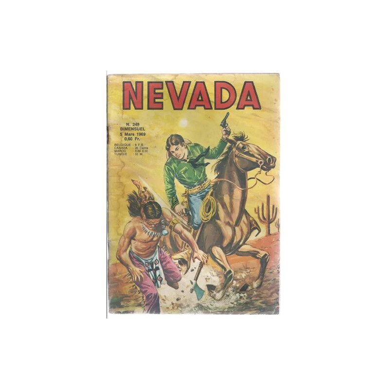 Miki Le Ranger + Les Rois De La Moto : Nevada N° 249 ( 5 Mars 1968 )