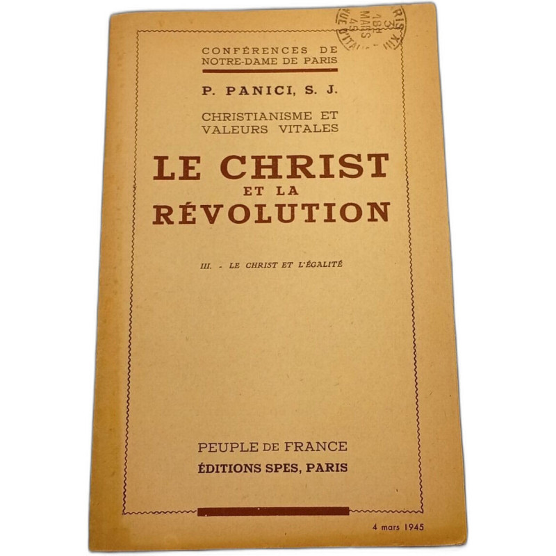 Le Christ et la Révolution III. - Le christ et l'égalité