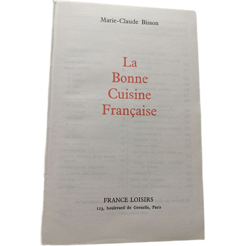La Bonne Cuisine Française