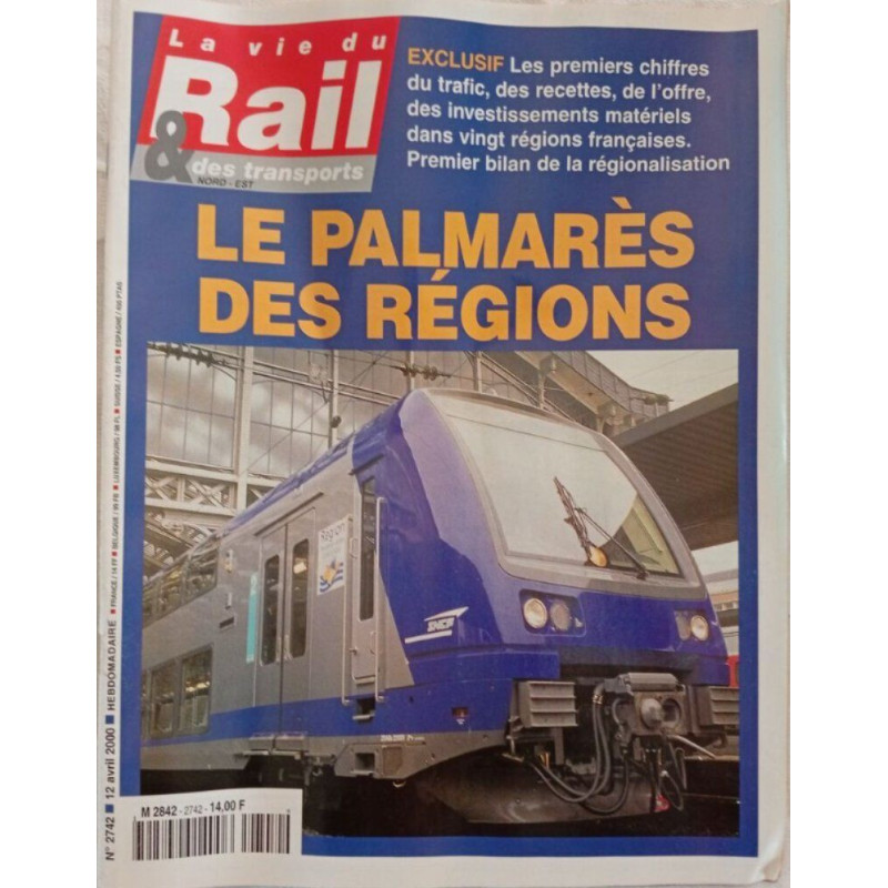 La vie du Rail et des transports NORD-EST / N° 2742 / avril 2000