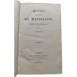 Œuvres complètes de Massillon évêque de Clermont. Mystères