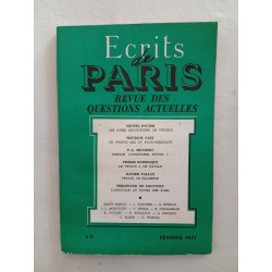 Écrits de Paris : Revue des questions actuelles - fevrier 1971