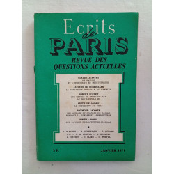 Écrits de Paris : Revue des questions actuelles - janvier 1971