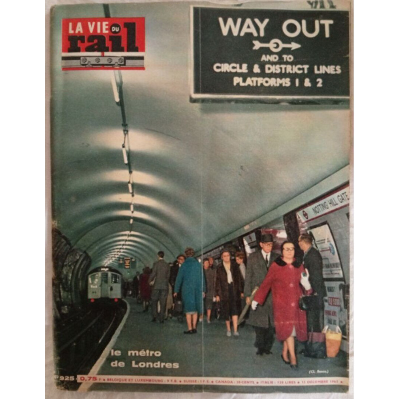 La Vie du Rail / N° 925 / décembre 1963
