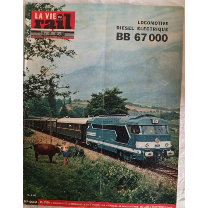 La Vie du Rail Locomotive Diesel Électrique BB 67 000/ N°...