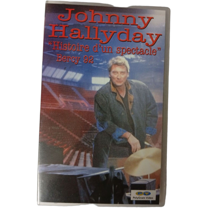 VHS - Johnny Hallyday "Histoire d'un spectacle" Bercy 92