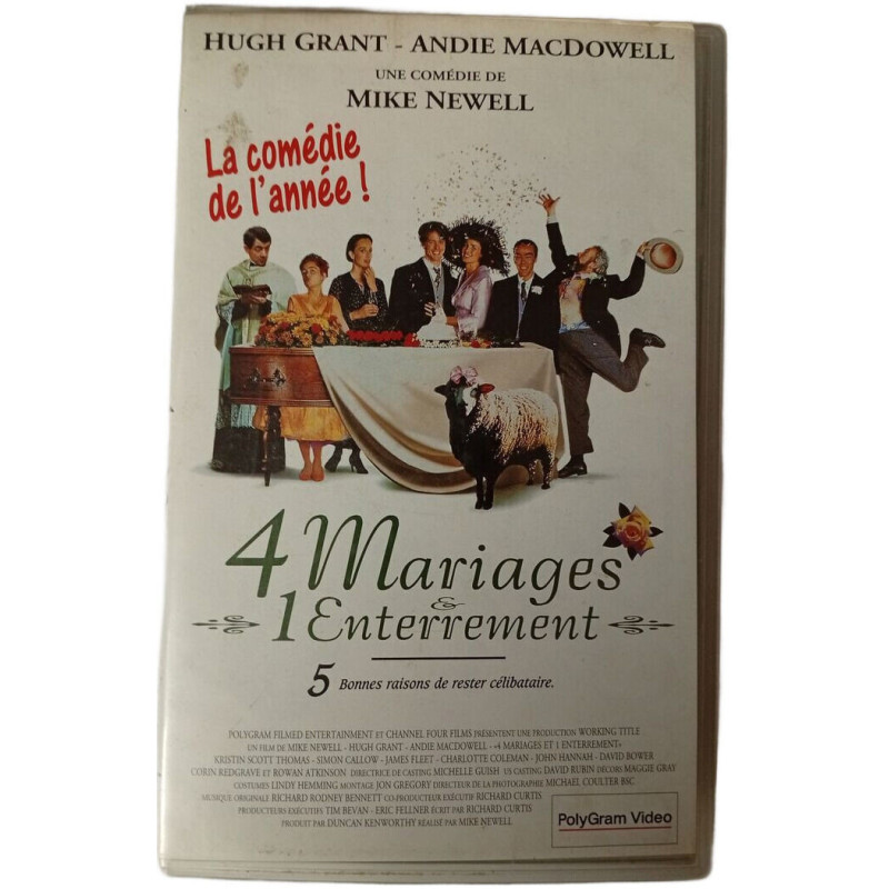 VHS - 4 Mariages et 1 Enterrement