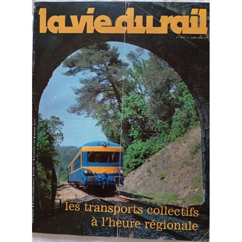 La Vie du Rail / N° 1647 / juin 1978