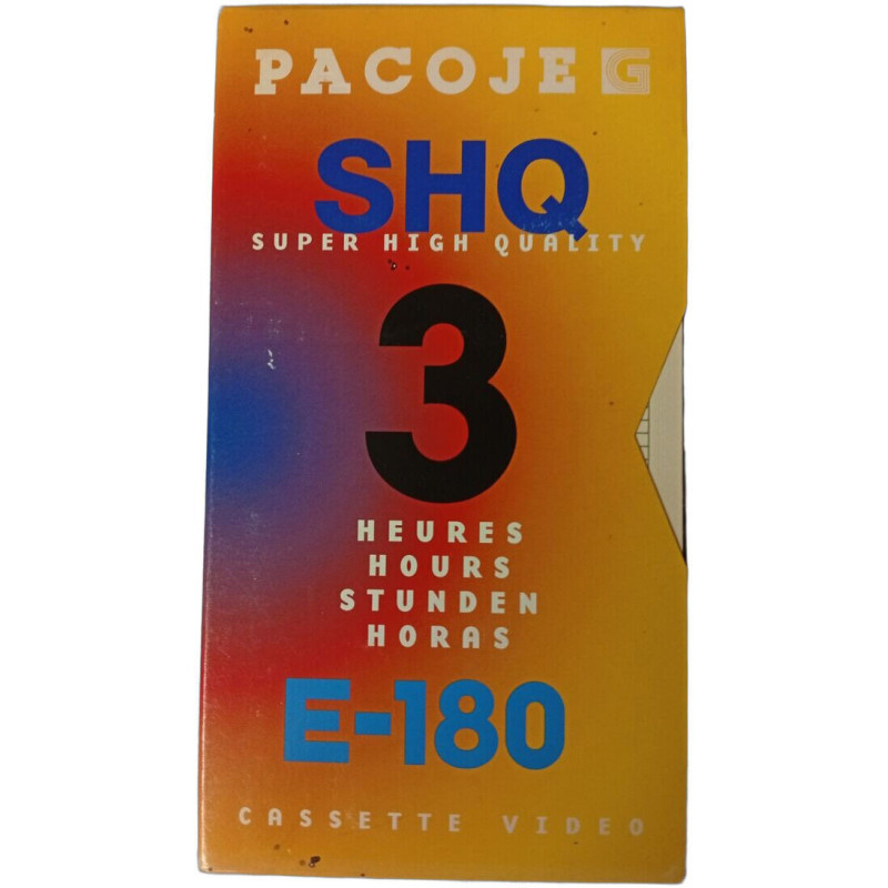 Vhs - shq super high quality 3 heures hours stunden horas e-180