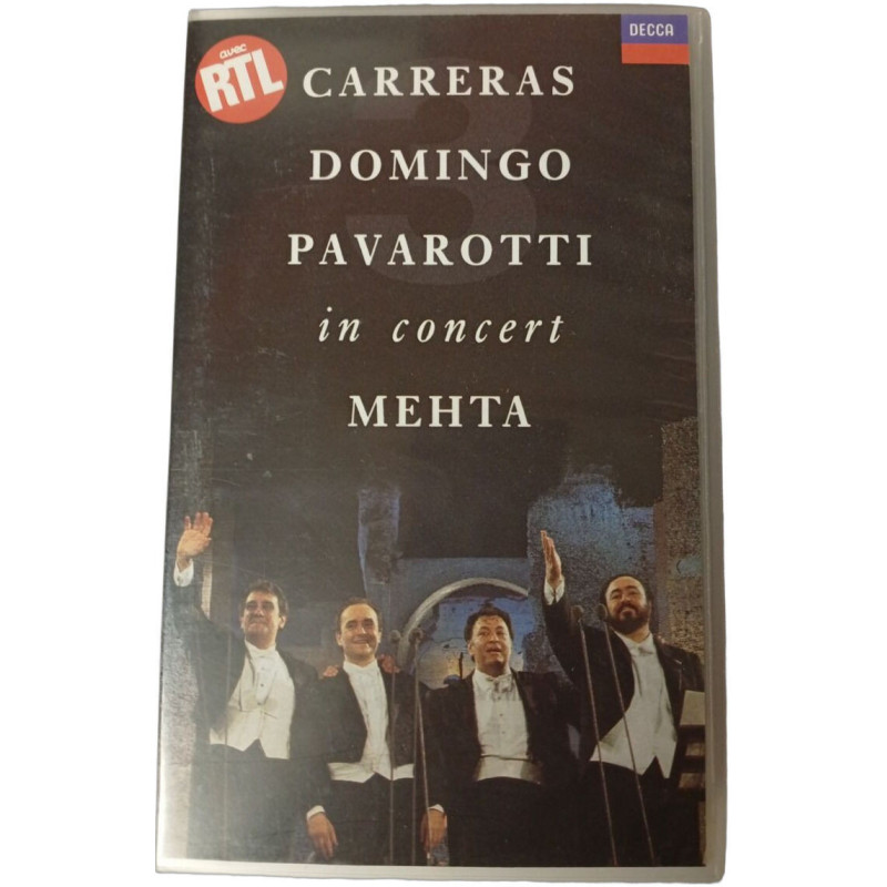 VHS - Carreras Domingo Pavarotti in concert Mehta