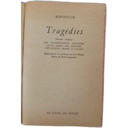 Sophocle : Tragédies