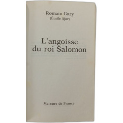 L'angoisse du roi Salomon