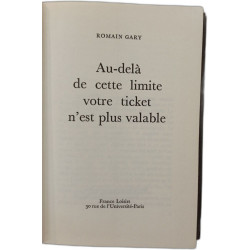 Au-delà de cette limite votre ticket n'est plus valable