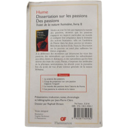 Hume Dissertation sur les passions Des passions