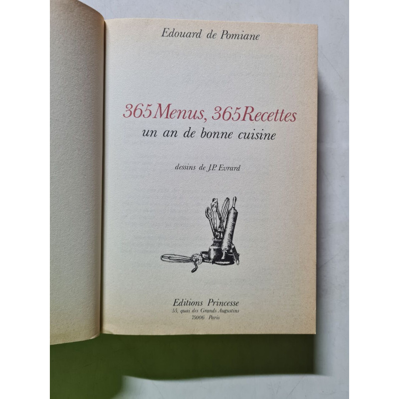 365 Menus 365 Recettes