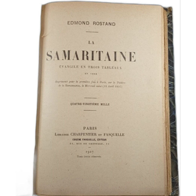 La samaritaine evangiles en trois tableaux et vers -...